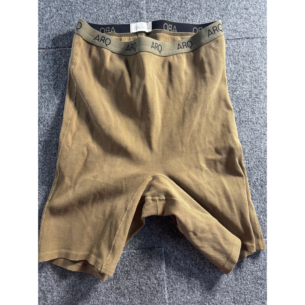 Arq Nico Shorts Womens 2X OliveOOl Ribbed Organic Cotton Biker High Waist Rare